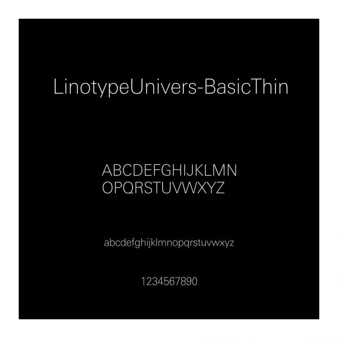 LinotypeUnivers-BasicThin