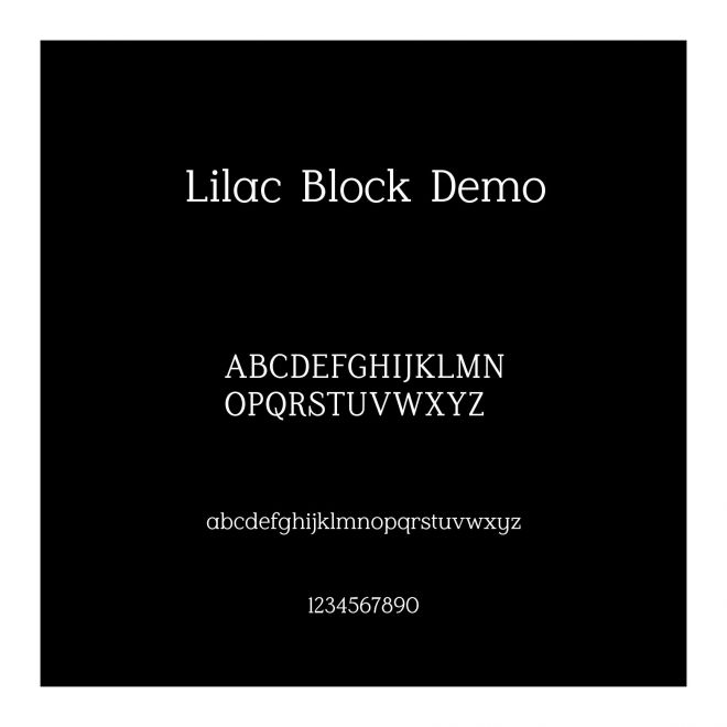 Lilac Block Demo