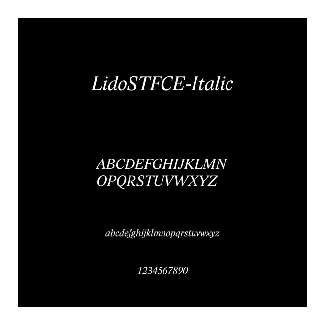 LidoSTFCE-Italic