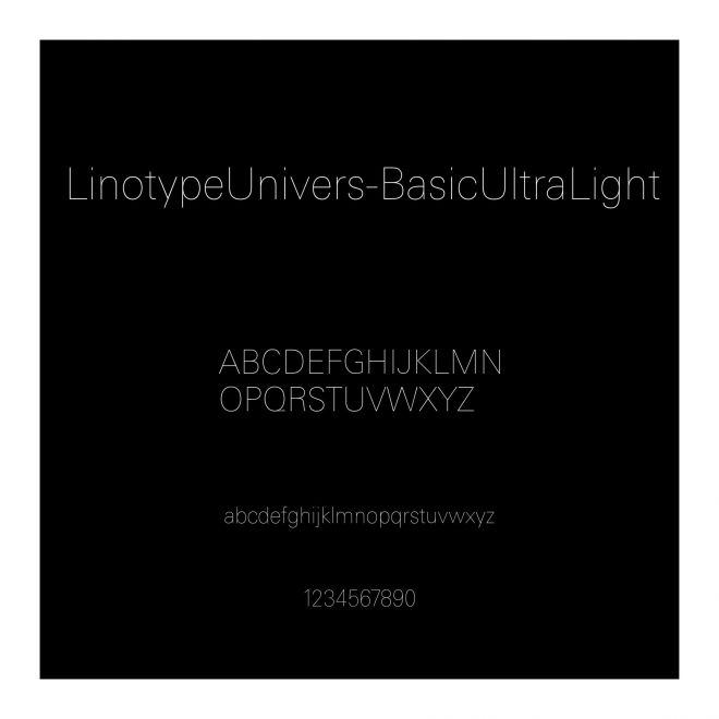 LinotypeUnivers-BasicUltraLight