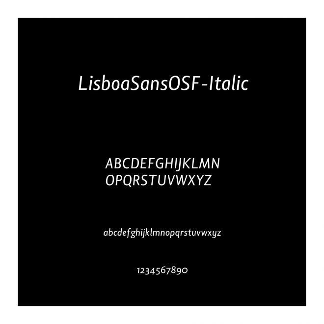 LisboaSansOSF-Italic