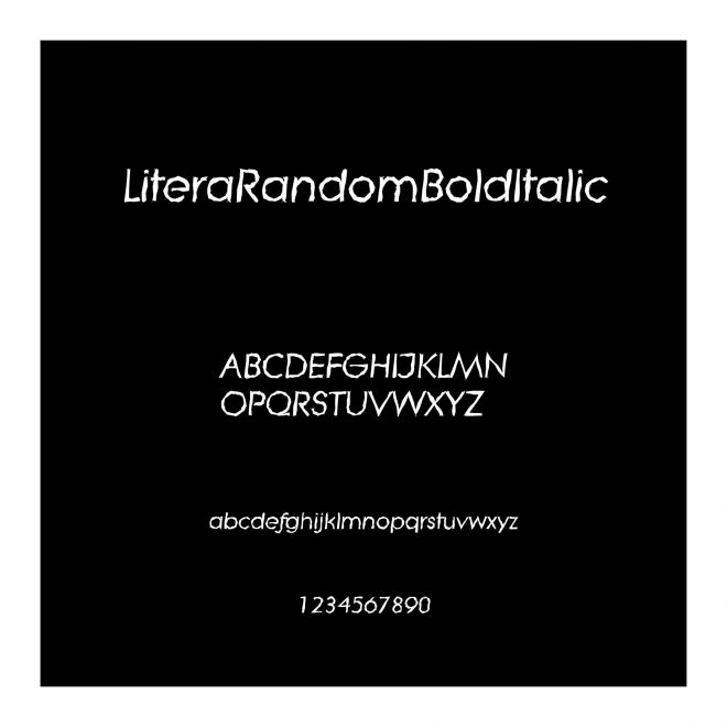 LiteraRandomBoldItalic
