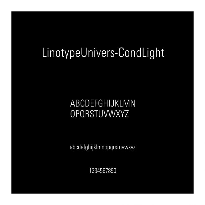 LinotypeUnivers-CondLight