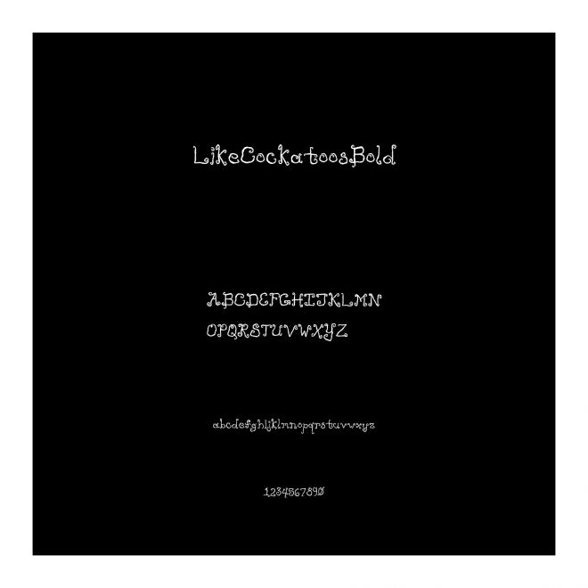 LikeCockatoosBold