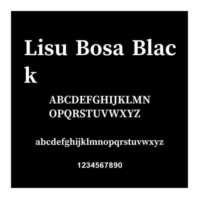 Lisu Bosa Black
