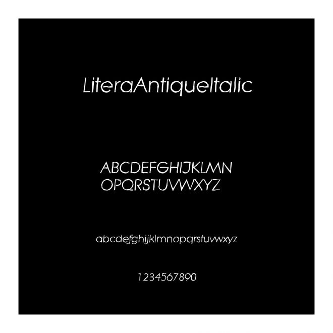 LiteraAntiqueItalic