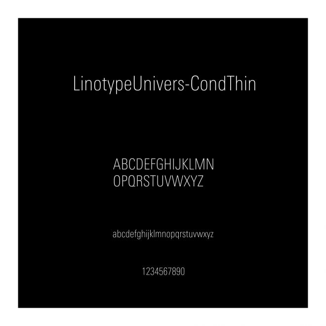 LinotypeUnivers-CondThin