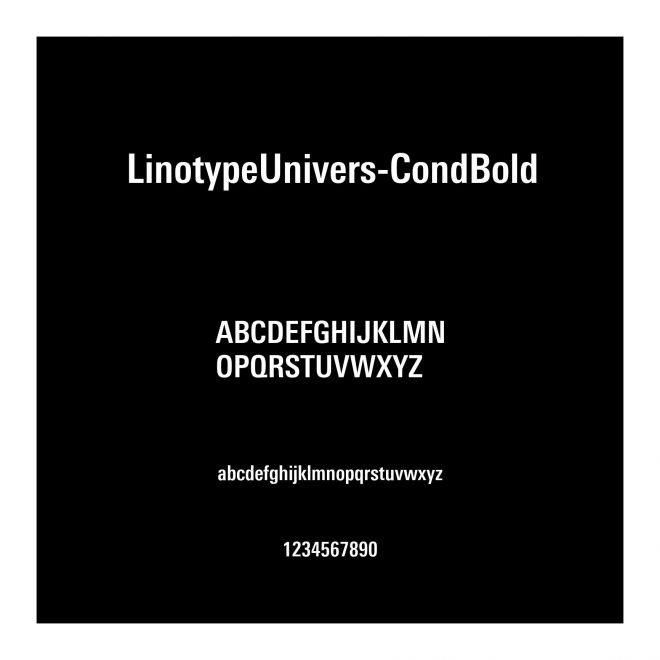 LinotypeUnivers-CondBold