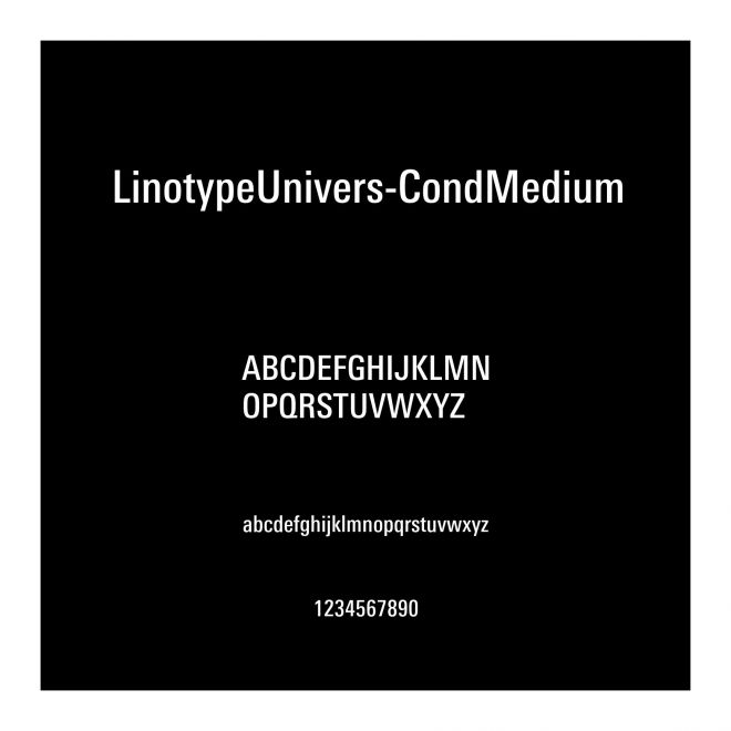 LinotypeUnivers-CondMedium