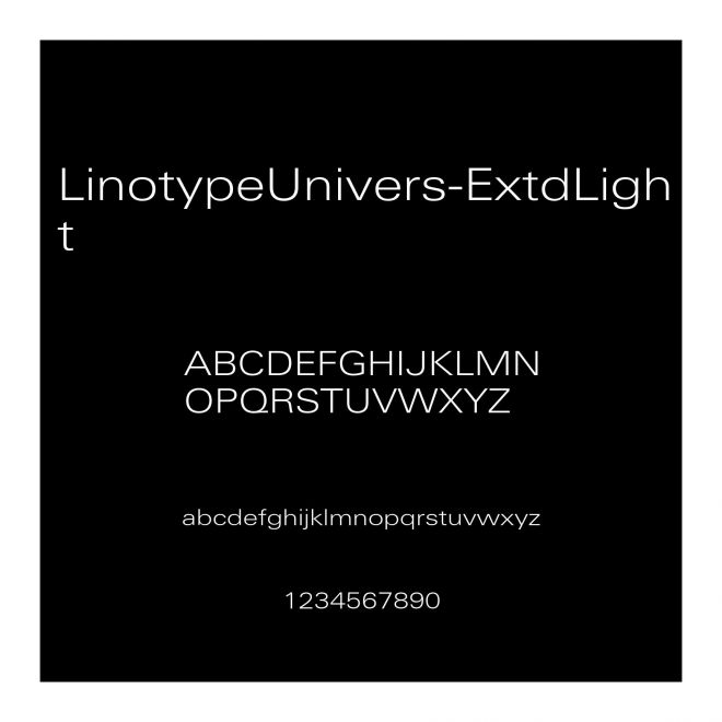 LinotypeUnivers-ExtdLight