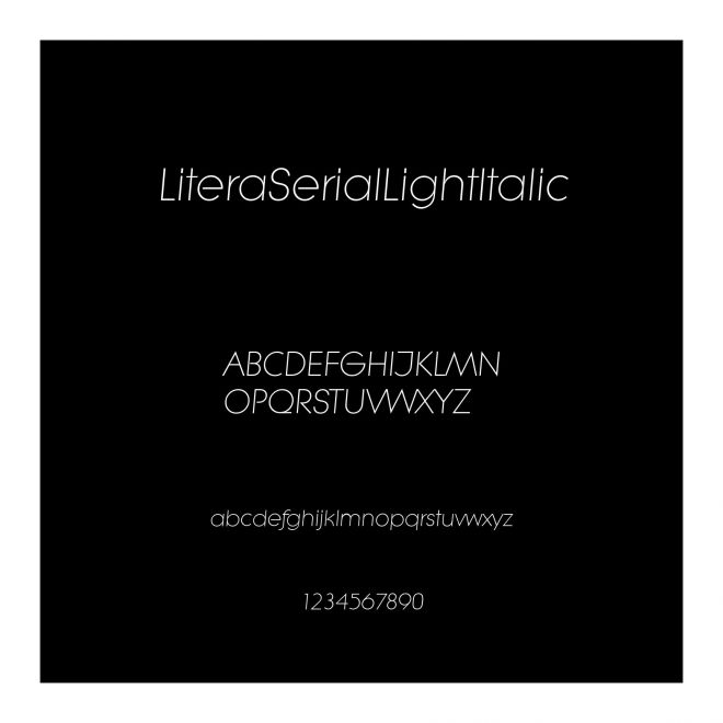LiteraSerialLightItalic