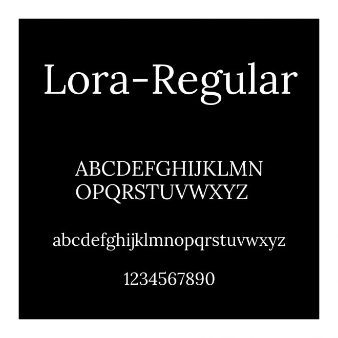Lora-Regular