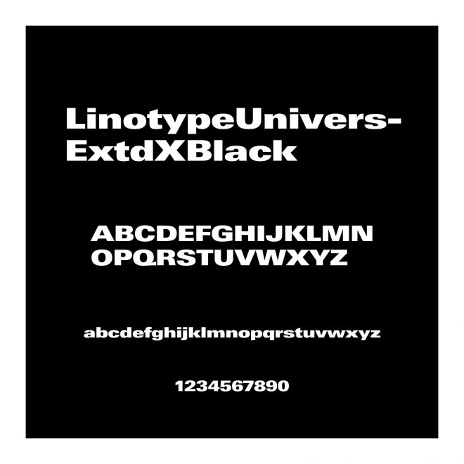 LinotypeUnivers-ExtdXBlack