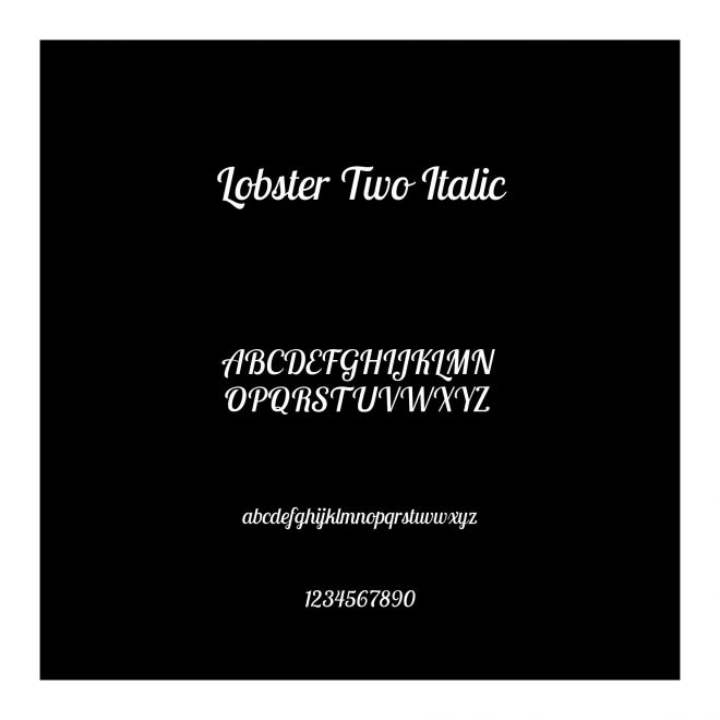 Lobster Two Italic