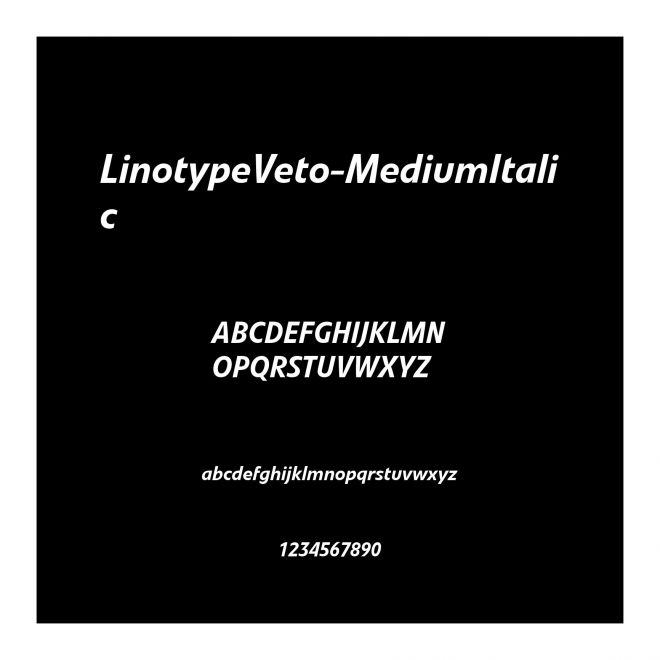 LinotypeVeto-MediumItalic