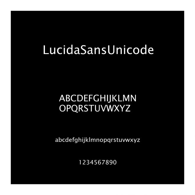 LucidaSansUnicode