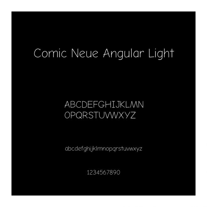 Comic Neue Angular Light