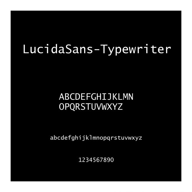LucidaSans-Typewriter