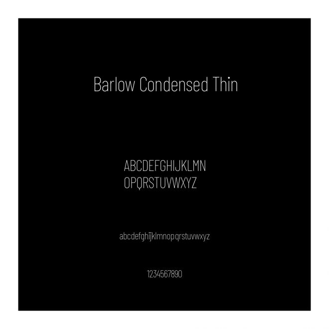 Barlow Condensed Thin