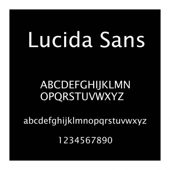 Lucida Sans