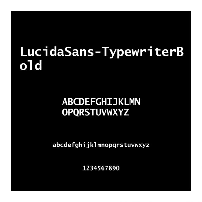 LucidaSans-TypewriterBold