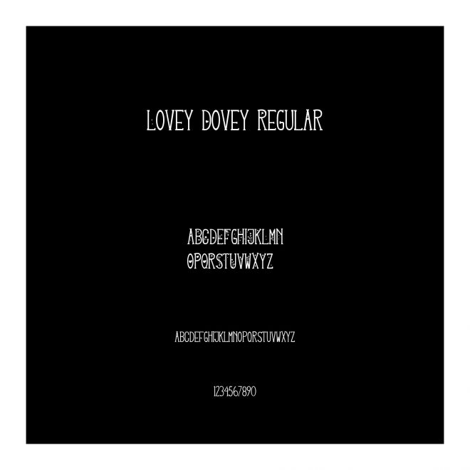 Lovey Dovey Regular