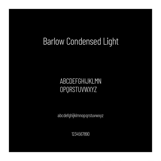 Barlow Condensed Light