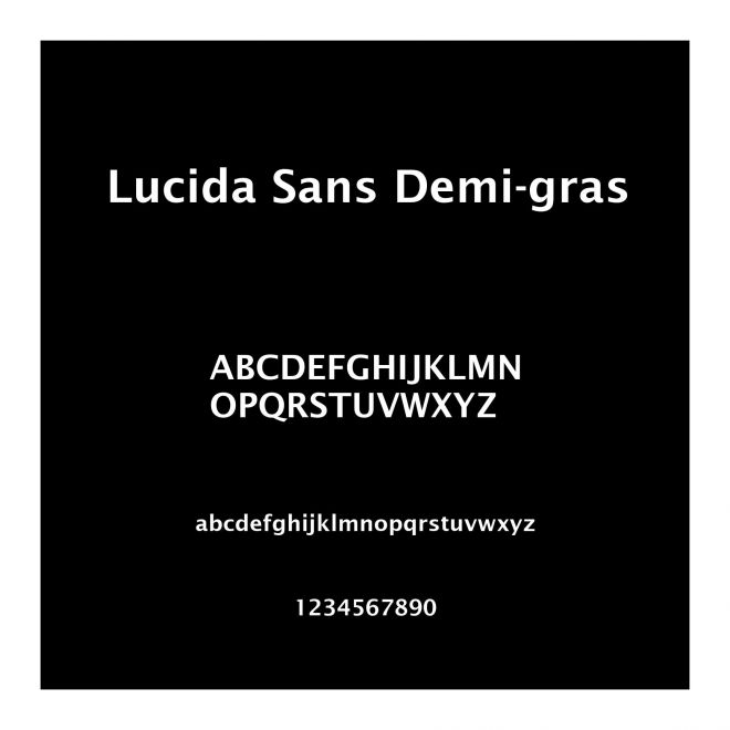 Lucida Sans Demi-gras