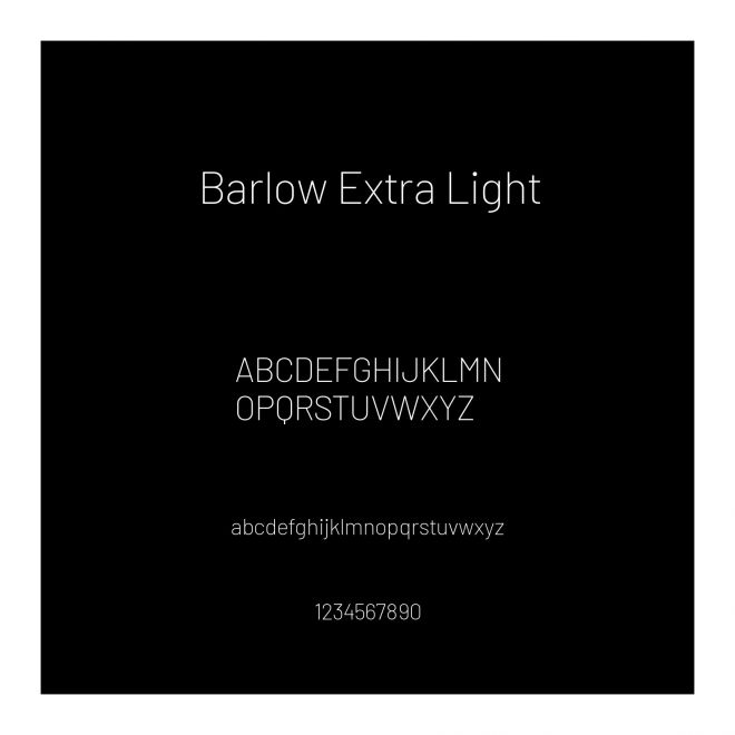 Barlow Extra Light