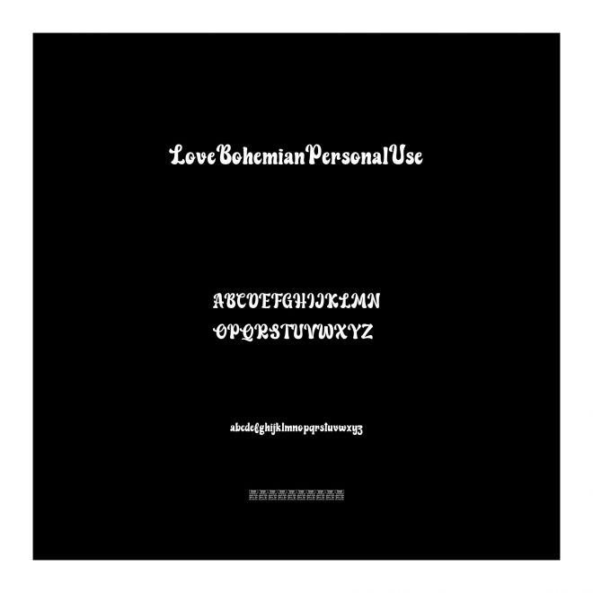 LoveBohemianPersonalUse