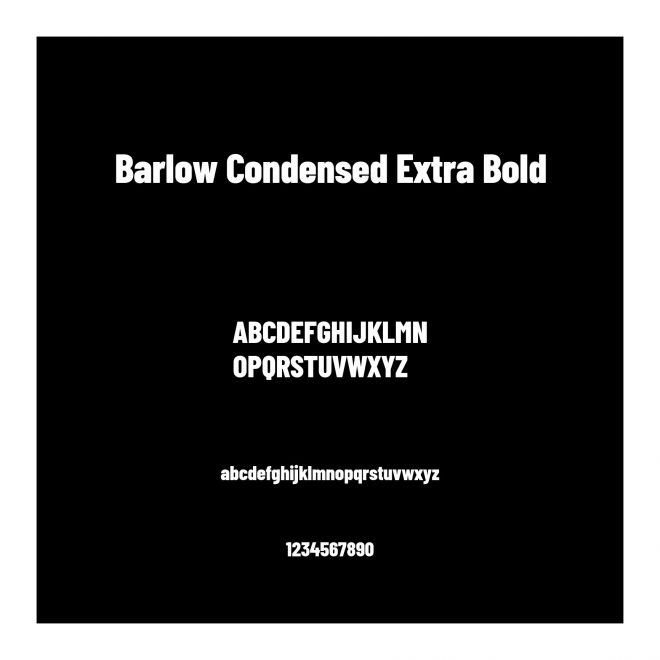 Barlow Condensed Extra Bold