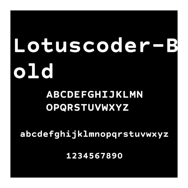 Lotuscoder-Bold