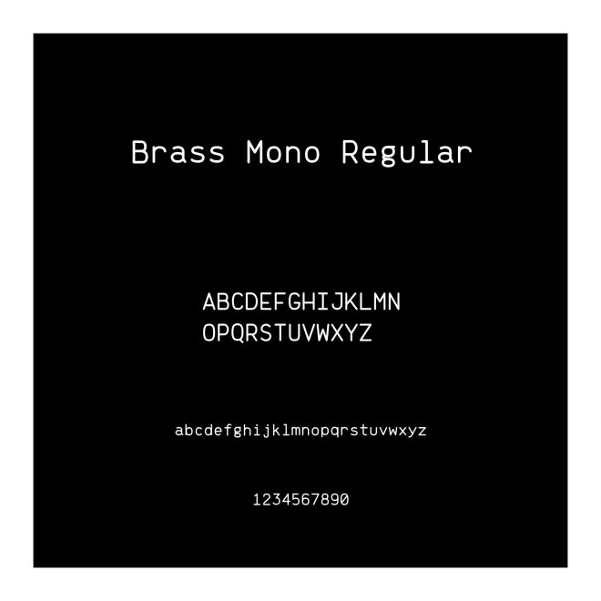 Brass Mono Regular