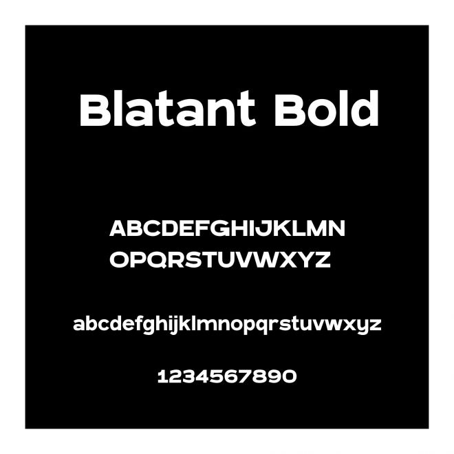 Blatant Bold