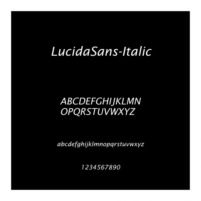 LucidaSans-Italic