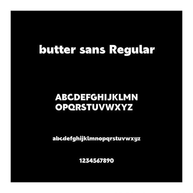 butter sans Regular
