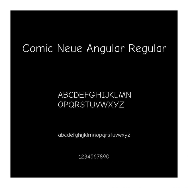 Comic Neue Angular Regular