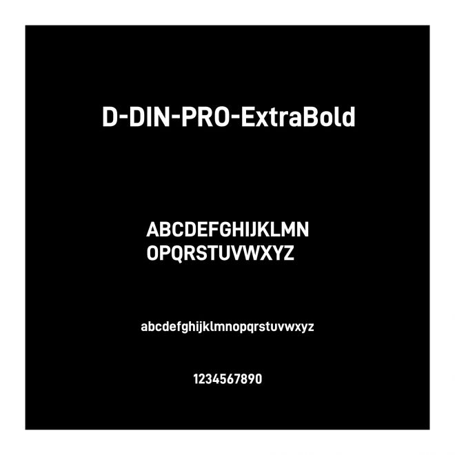 D-DIN-PRO-ExtraBold