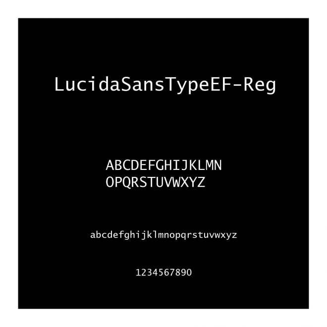LucidaSansTypeEF-Reg