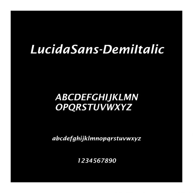 LucidaSans-DemiItalic