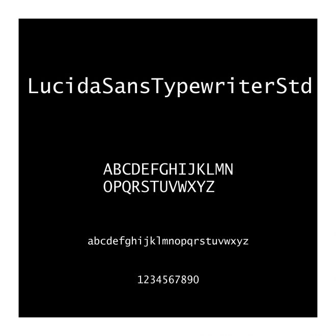 LucidaSansTypewriterStd