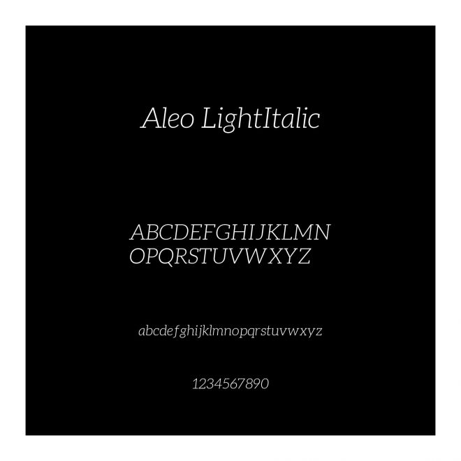 Aleo LightItalic
