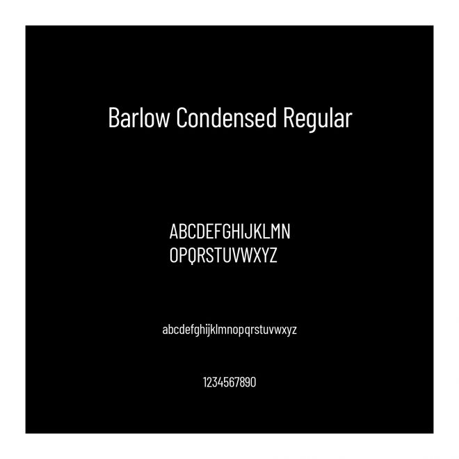 Barlow Condensed Regular
