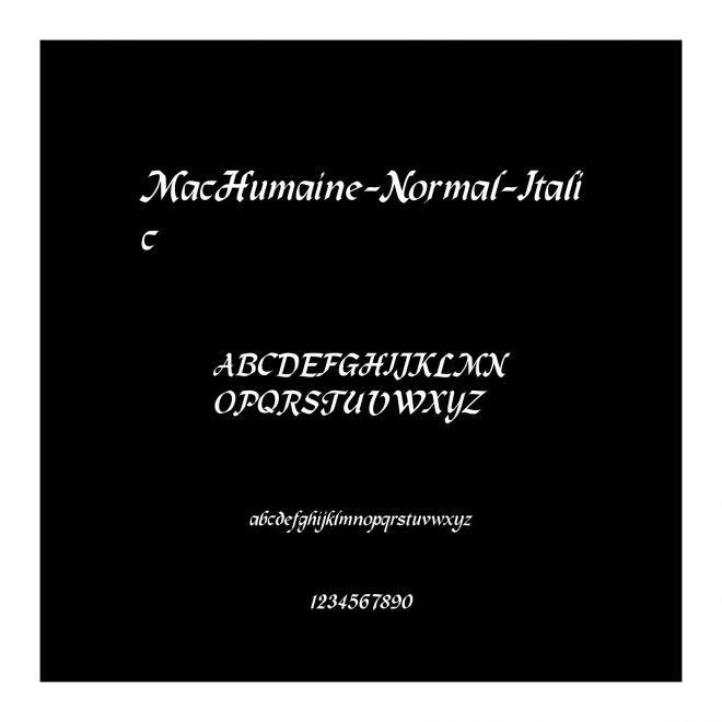 MacHumaine-Normal-Italic