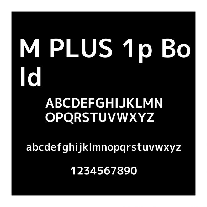 M PLUS 1p Bold