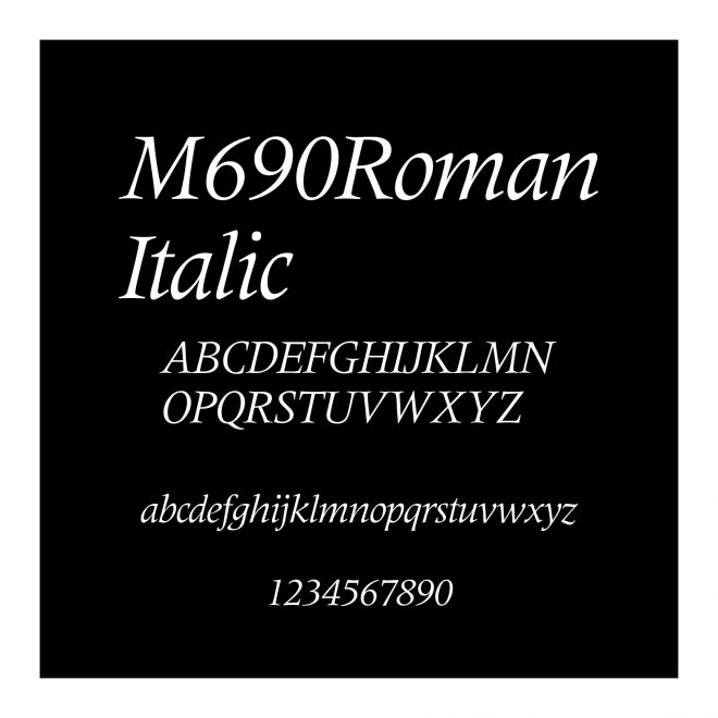M690RomanItalic