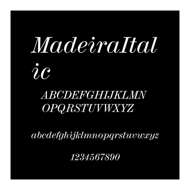 MadeiraItalic