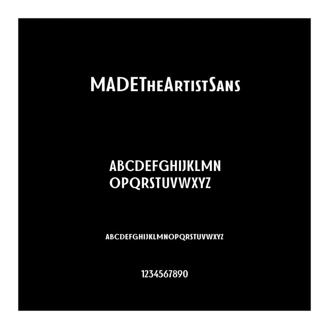MADETheArtistSans
