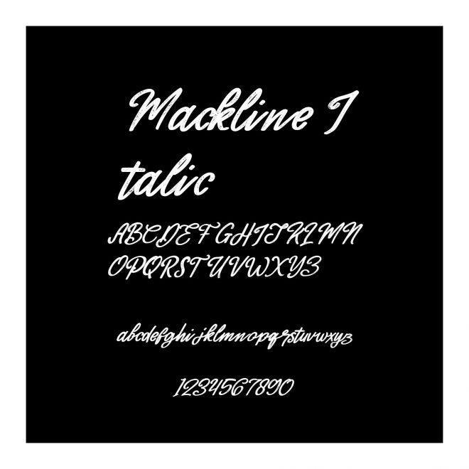 Mackline Italic
