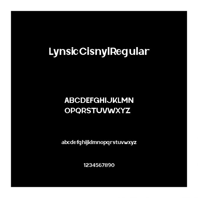 LynsicCisnylRegular